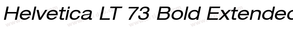 Helvetica LT 73 Bold Extended字体转换
